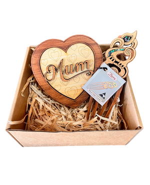 Mother's Day Gift Set - Mum Keepsake Box & Manaia Heru (Comb)