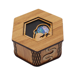 Paua Kiwi Hexagonal Box