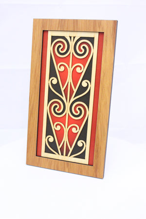 Wall Art Coloured Scroll