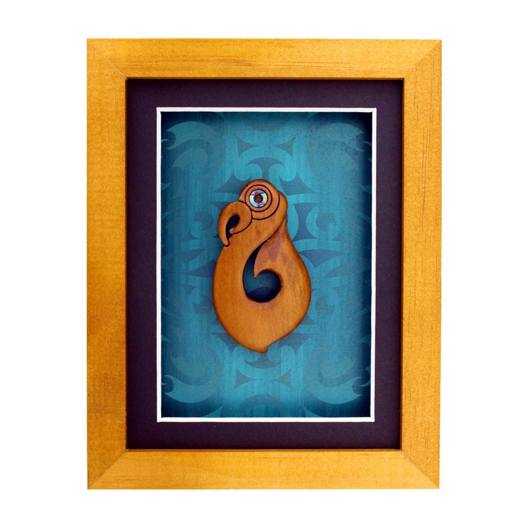 Carved Matau Frame