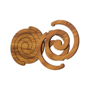 Scroll Rimu Coaster Set