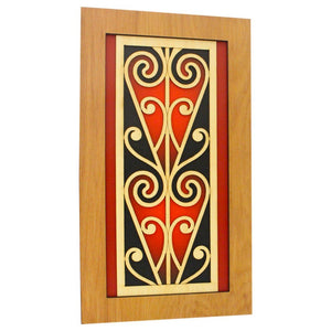 Wall Art Coloured Scroll