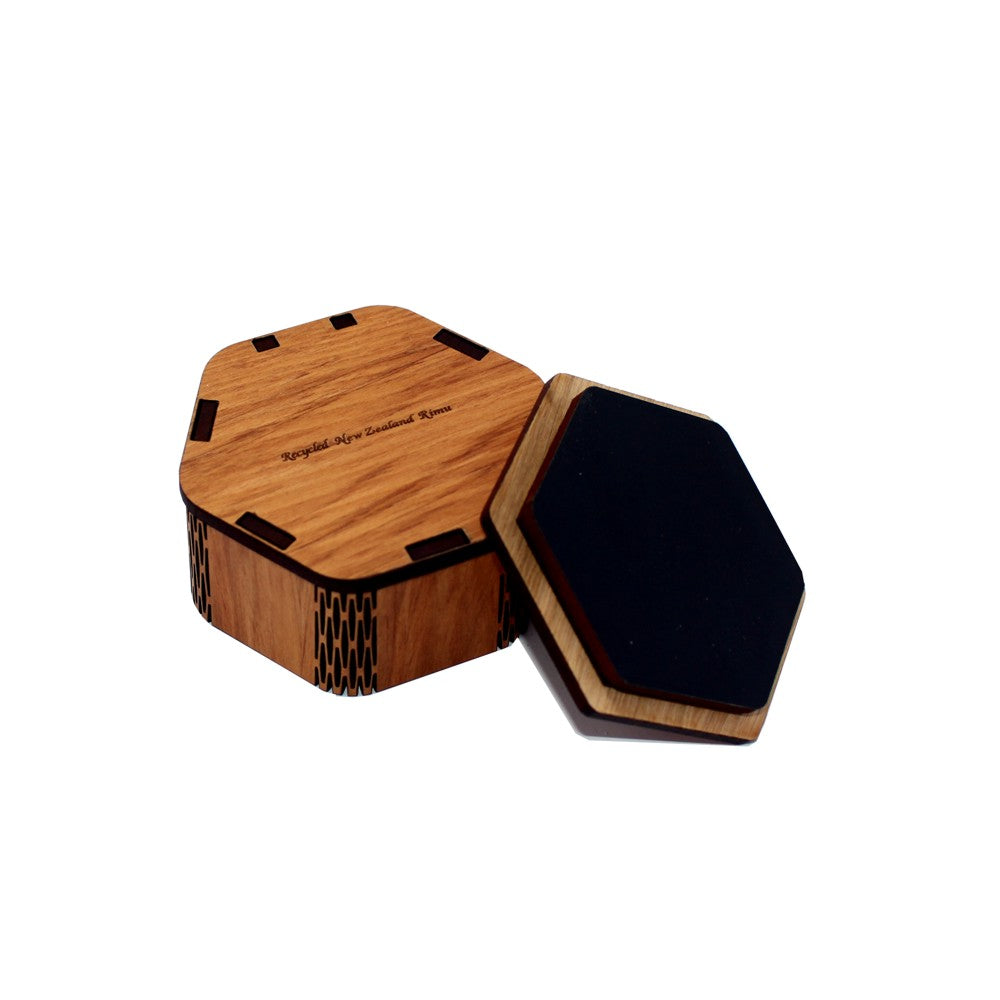 Paua Kiwi Hexagonal Box