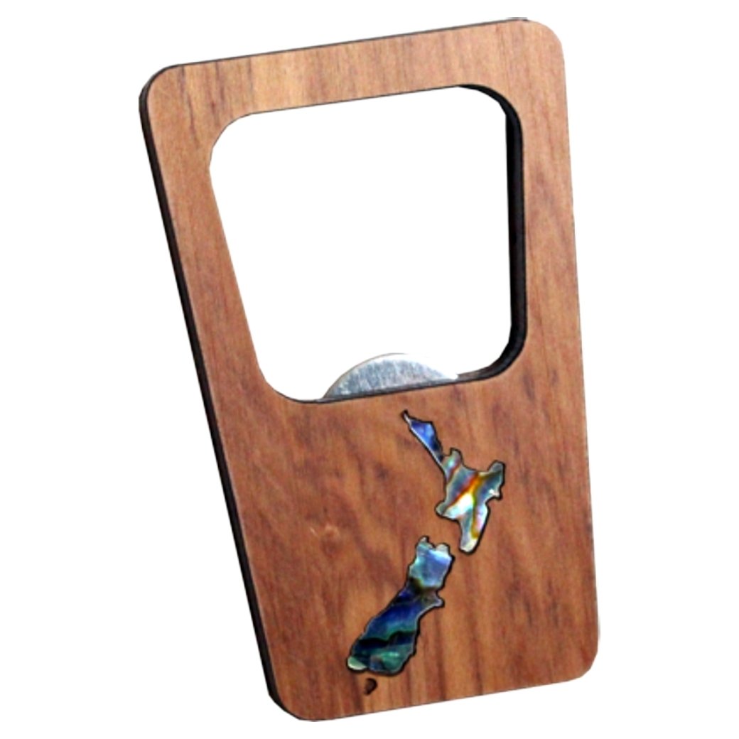 NZ Map Magnet Bottle Opener