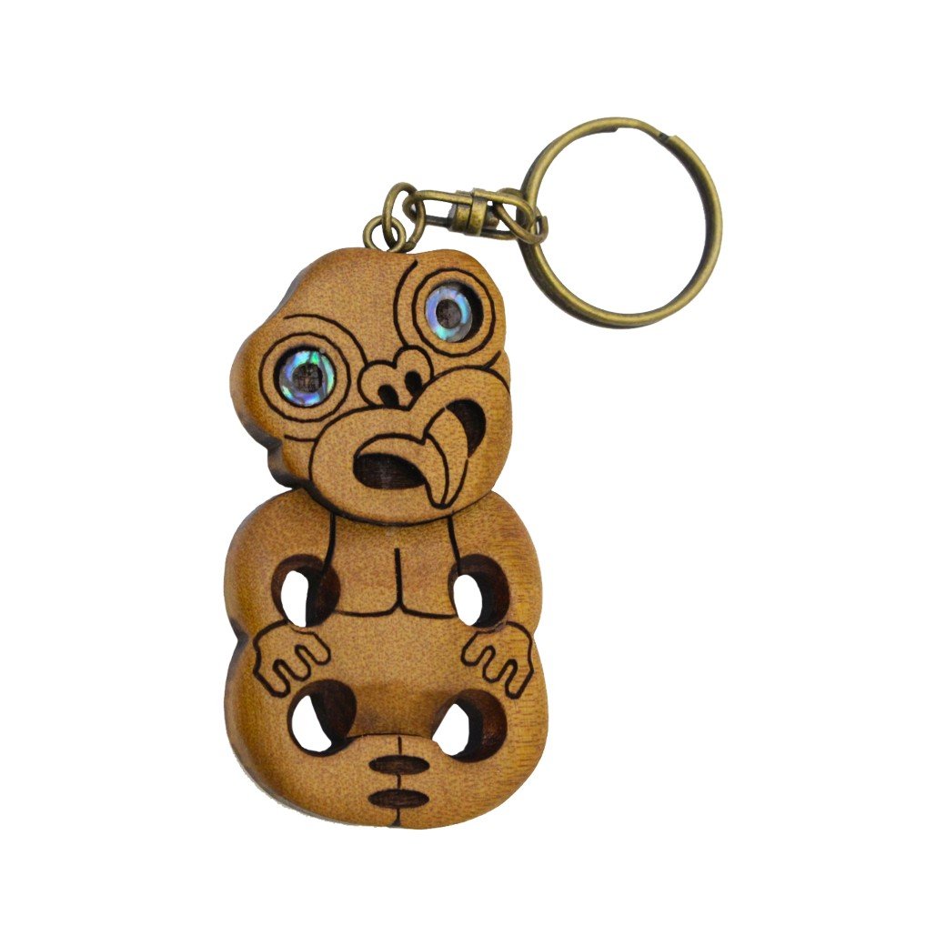 Carved Tiki Keychain