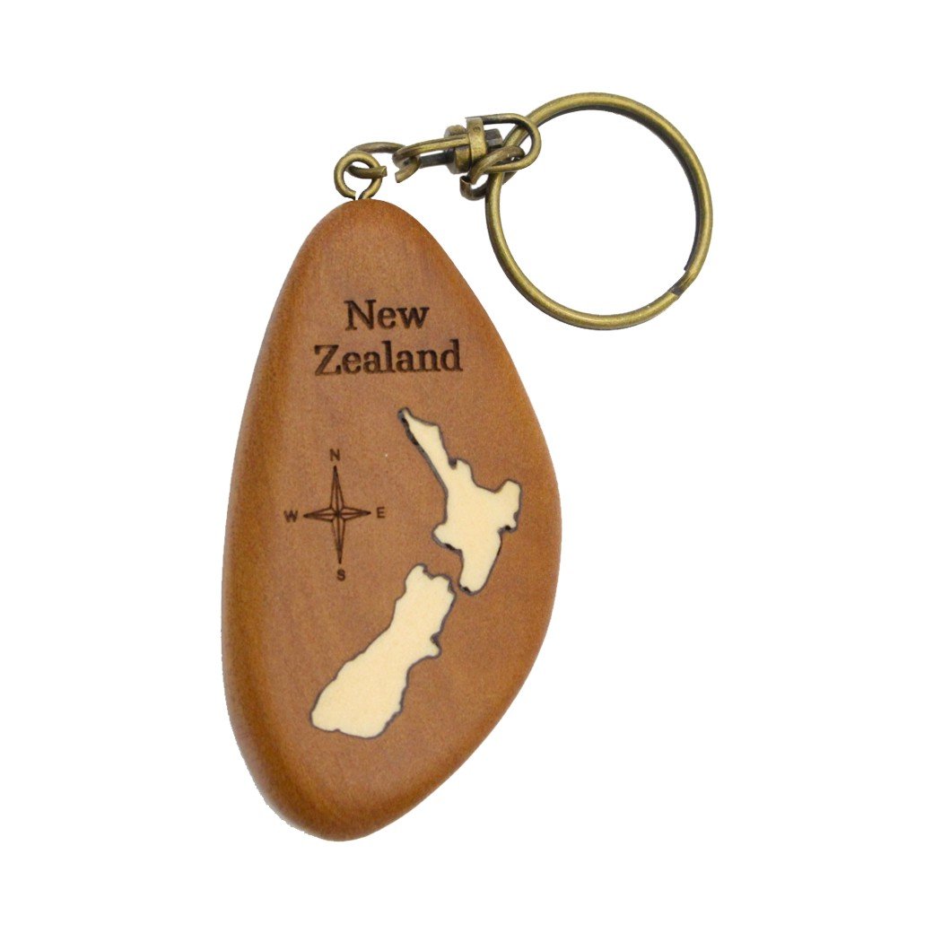 NZ Map Keychain