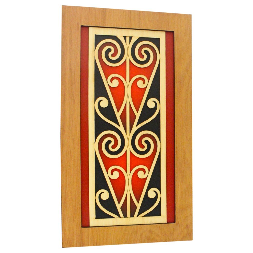 Wall Art Coloured Scroll